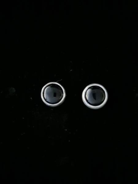 Black Tourmaline Studs