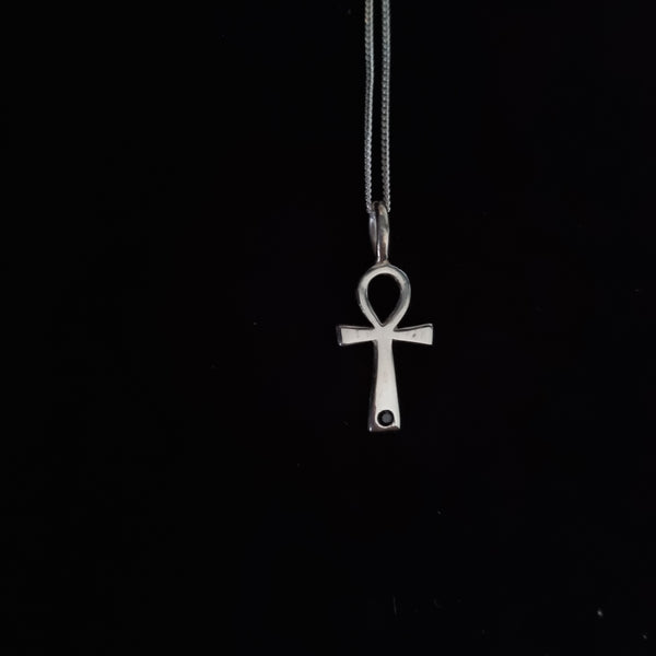 Ankh with Black Sapphire