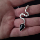 Black Onyx Snake Pendant