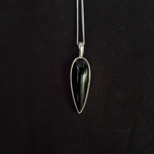 Black Onyx Talon Pendant
