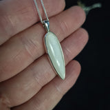White Moonstone Talon Pendant