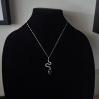 Black Onyx Snake Pendant