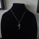 Black Onyx Snake Pendant